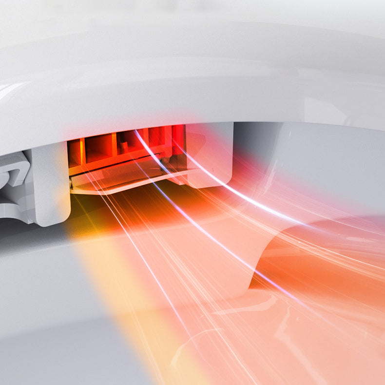 Contemporary 1-Piece Bidet Toilet Wall Mount Toilet Bowl for Washroom