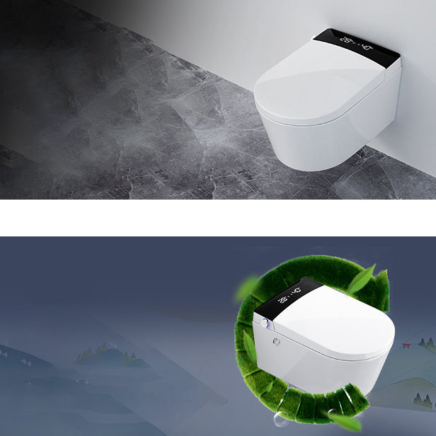 Contemporary 1-Piece Bidet Toilet Wall Mount Toilet Bowl for Washroom