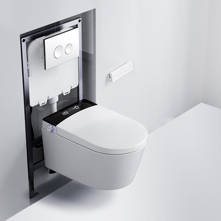 Contemporary 1-Piece Bidet Toilet Wall Mount Toilet Bowl for Washroom
