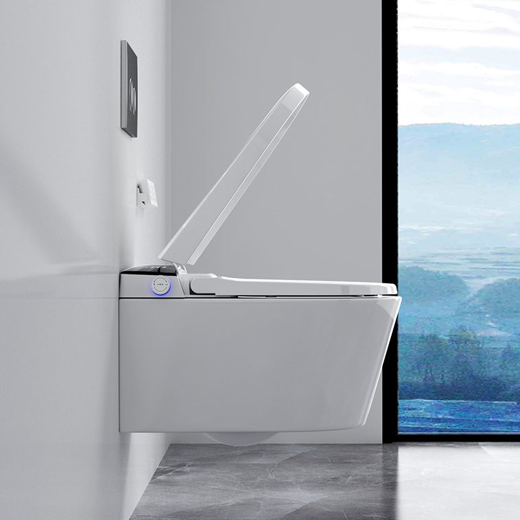 Contemporary 1-Piece Bidet Toilet Wall Mount Toilet Bowl for Washroom