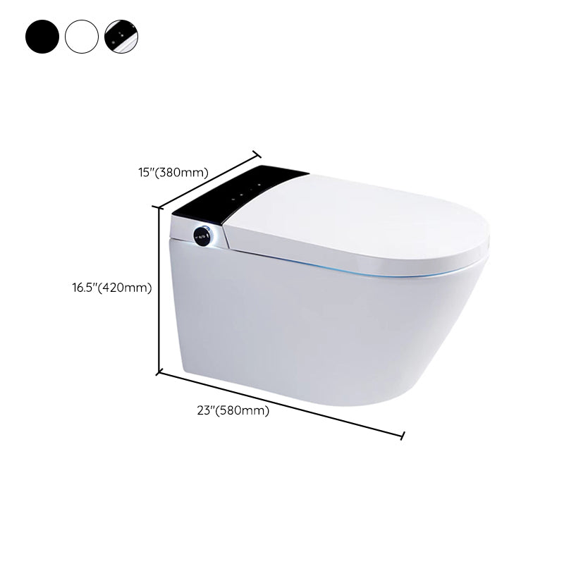 Contemporary 1-Piece Bidet Toilet Wall Mount Toilet Bowl for Washroom