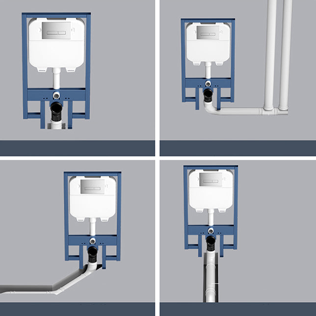 Modern White Wall Mount Urine Toilet Siphon Jet Toilet Bowl with Toilet Seat