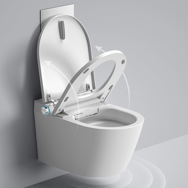 Modern White Wall Mount Urine Toilet Siphon Jet Toilet Bowl with Toilet Seat