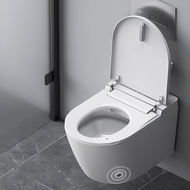 Modern White Wall Mount Urine Toilet Siphon Jet Toilet Bowl with Toilet Seat