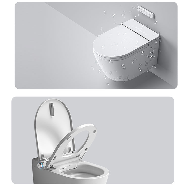 Modern White Wall Mount Urine Toilet Siphon Jet Toilet Bowl with Toilet Seat