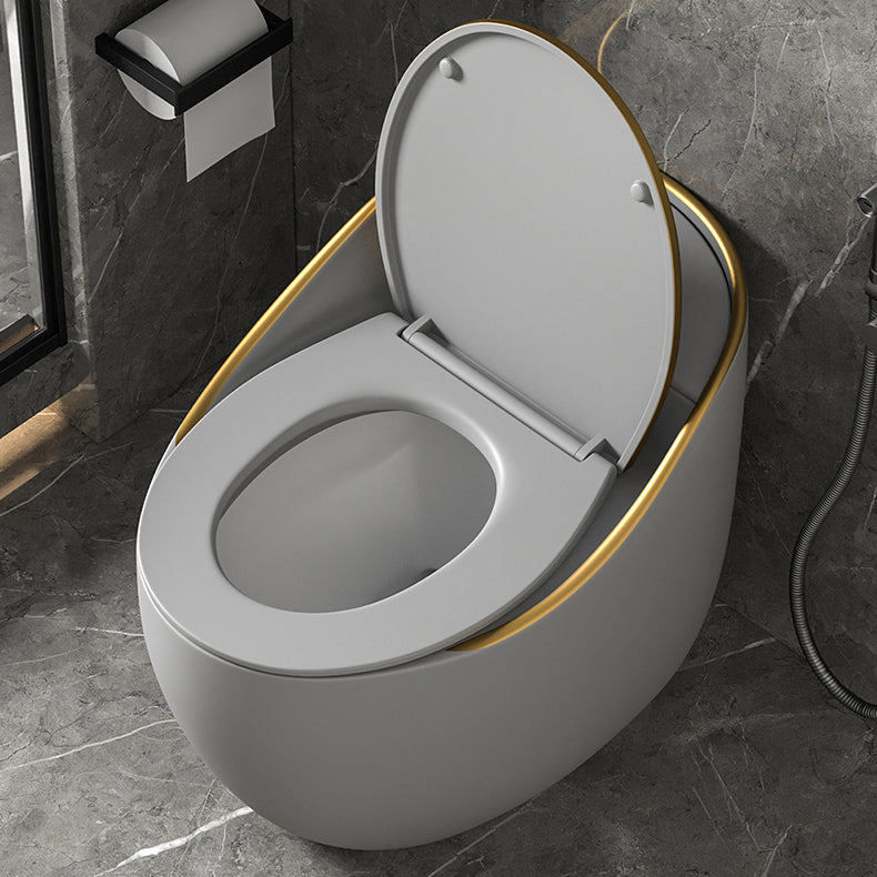 Concealed Tank Flush Toilet Modern One-Piece Toilet with Slow Close Seat
