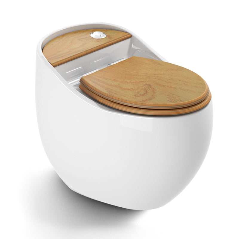 Concealed Tank Flush Toilet Modern One-Piece Toilet with Slow Close Seat