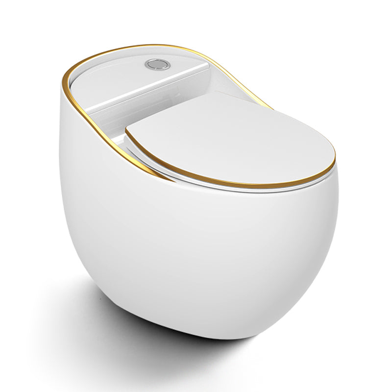 Concealed Tank Flush Toilet Modern One-Piece Toilet with Slow Close Seat