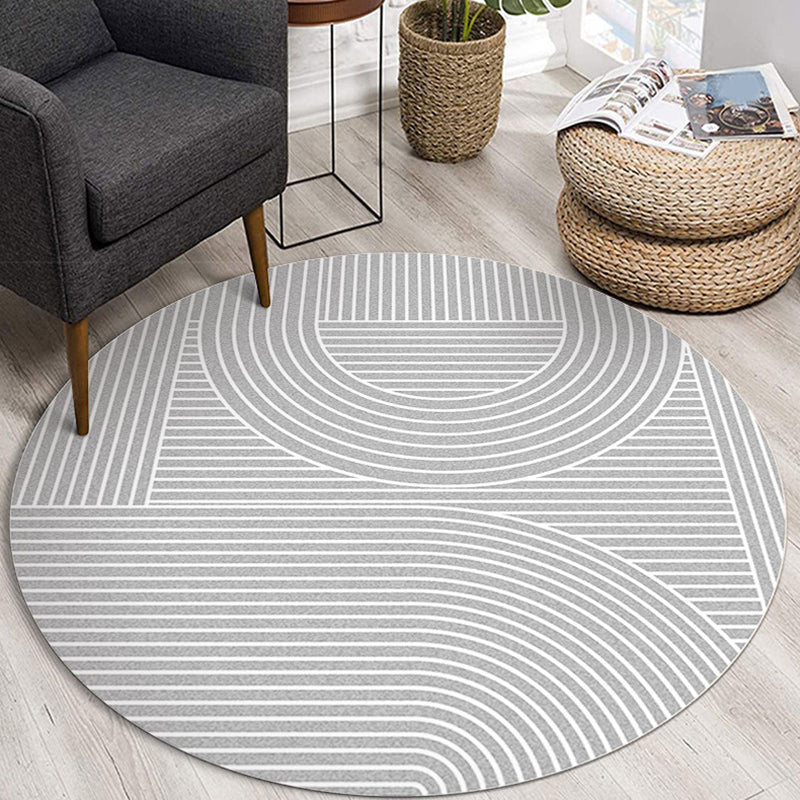 Brown Modern Carpet Polyester Color Piece Area Carpet Washable Carpet for Living Room