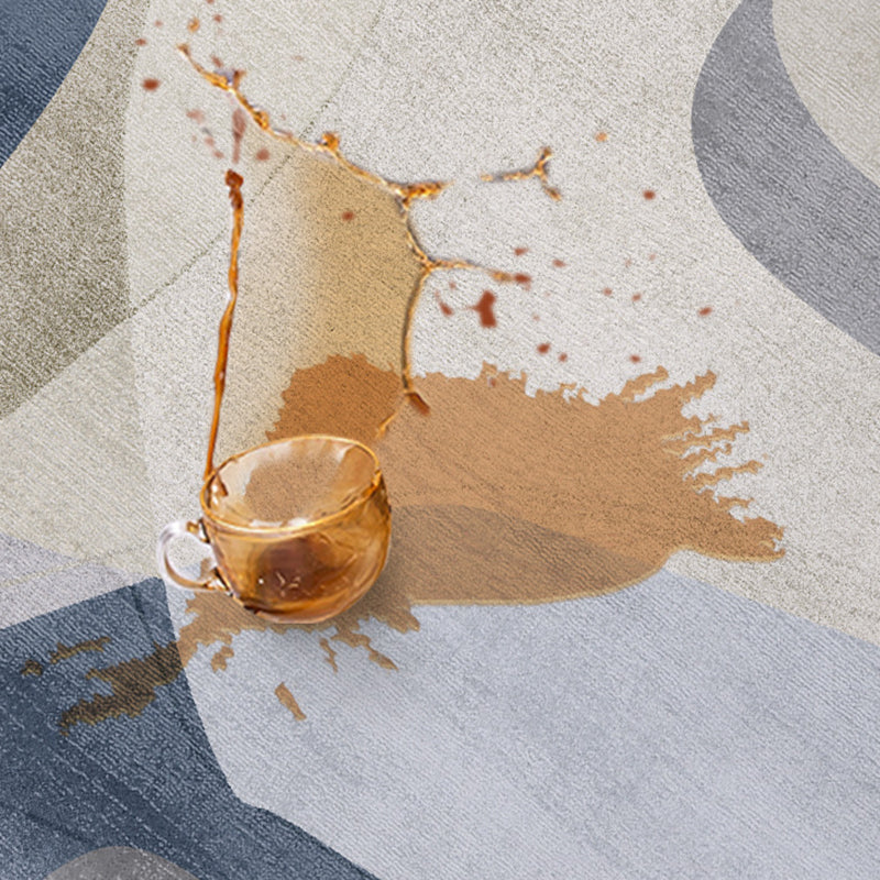 Nordic Pink Carpet Polyester Color Piece Area Carpet Washable Carpet for Living Room