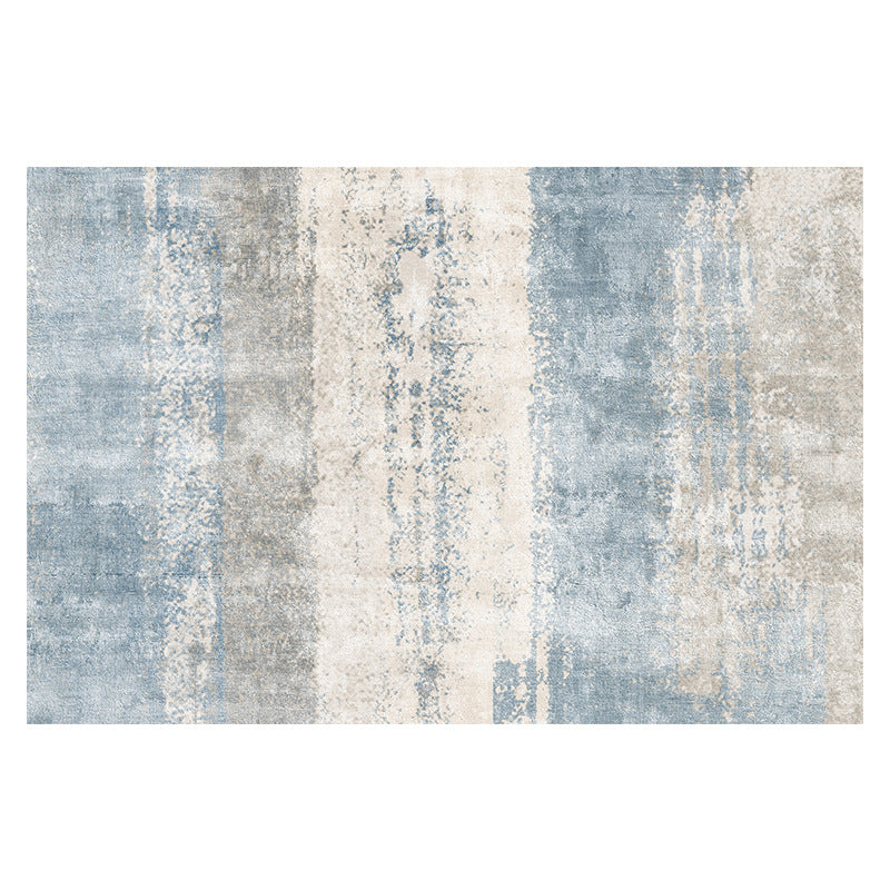 Grey Modern Carpet Polyester Graphic Carpet Washable Carpet for Home Decor