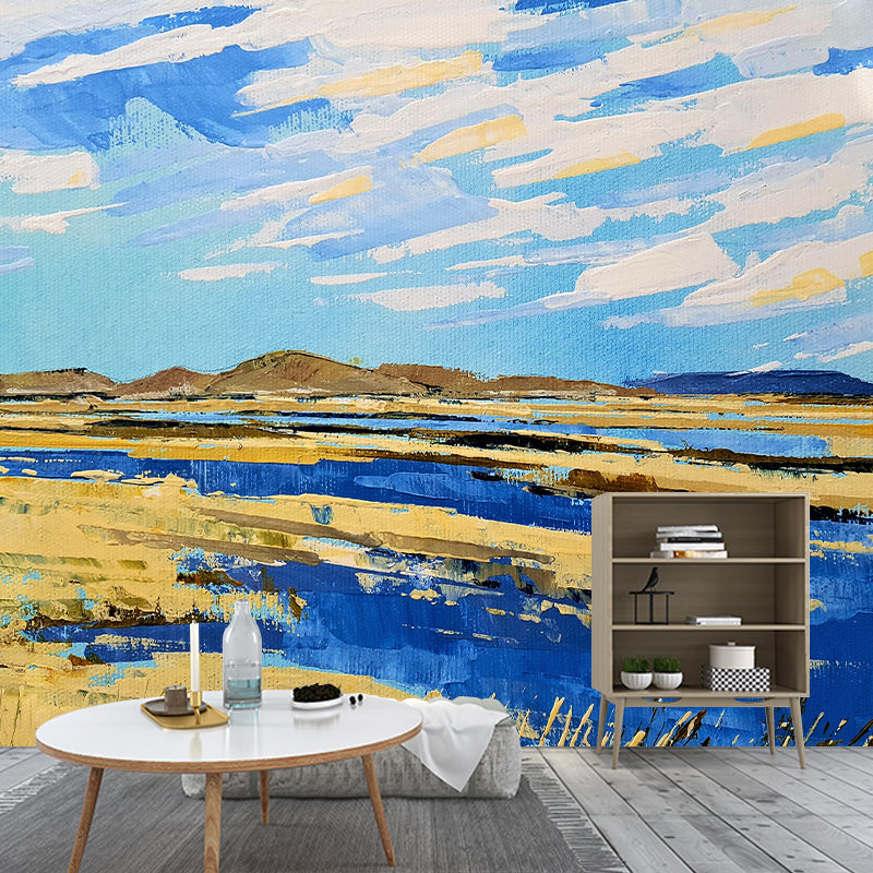 Illustration Stain Resistant Mural Wallpaper Abstract Style Living Room Wall Mural