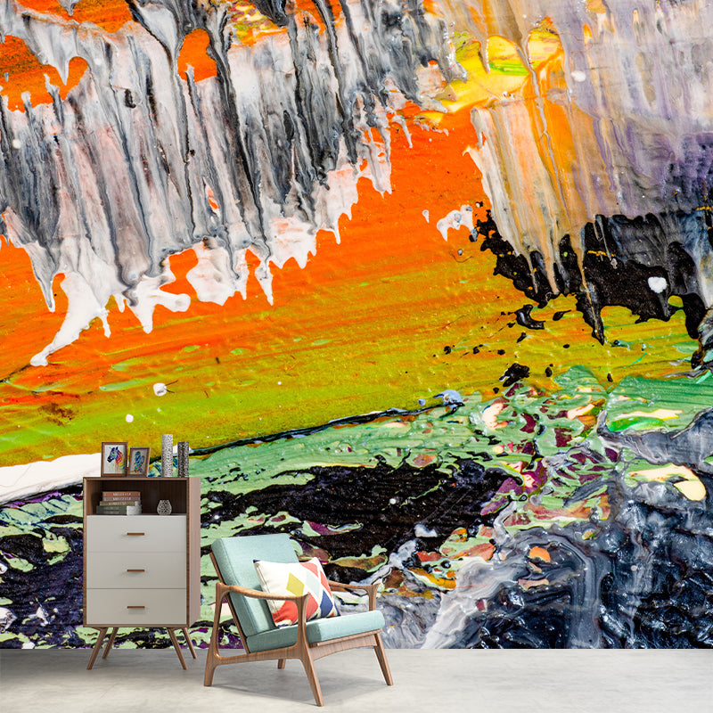 Illustration Mildew Resistant Mural Wallpaper Abstract Style Indoor Wall Mural