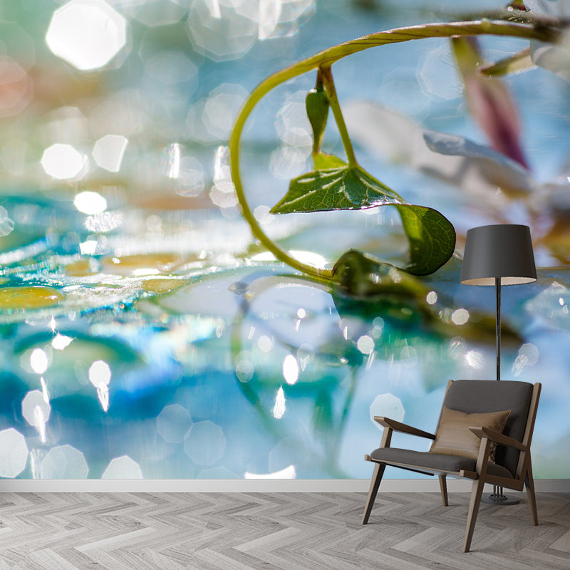 Illustration Abstract Style Mural Mildew Resistant Wallpaper Sleeping Room Wall Mural