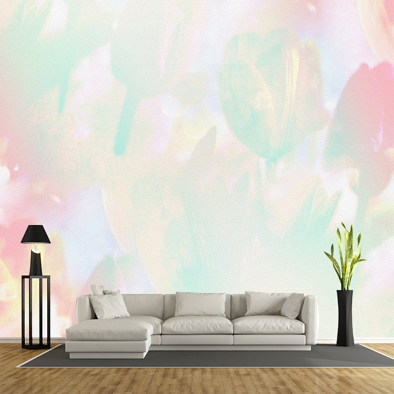 Environment Friendly Mural Wallpaper Abstract Watercolor Illustration Indoor Wall Mural