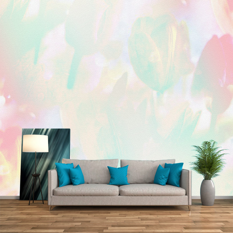 Environment Friendly Mural Wallpaper Abstract Watercolor Illustration Indoor Wall Mural