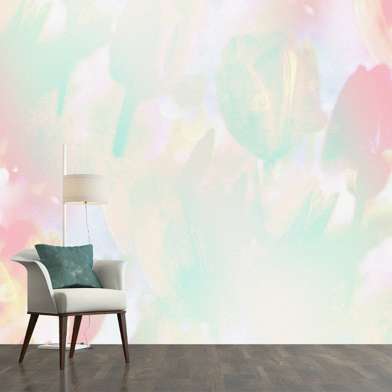 Environment Friendly Mural Wallpaper Abstract Watercolor Illustration Indoor Wall Mural