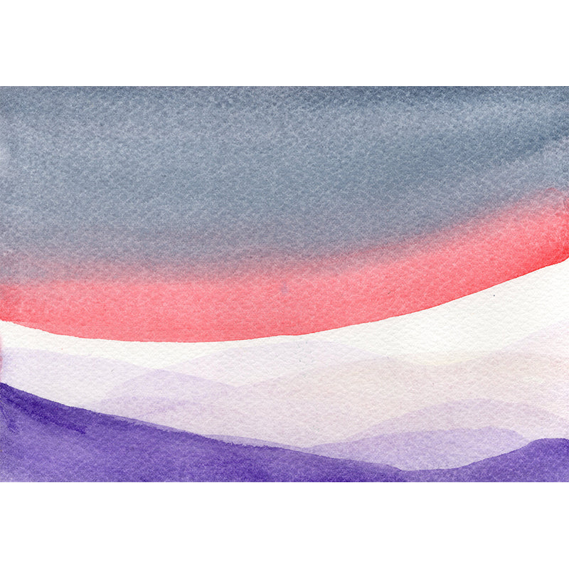 Washable Mural Wallpaper Abstract Watercolor Illustration Indoor Wall Mural