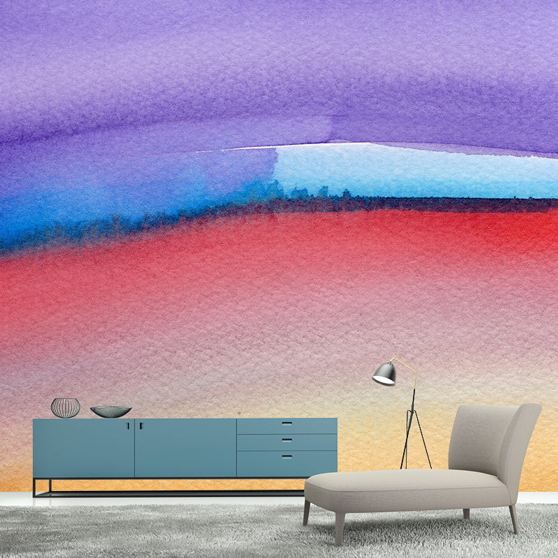 Washable Mural Wallpaper Abstract Watercolor Illustration Indoor Wall Mural