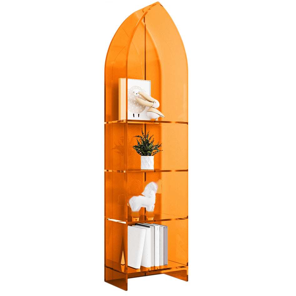 Glam Acrylic Bookshelf Standard Shelf Bookcase for Study Room 9.8" W