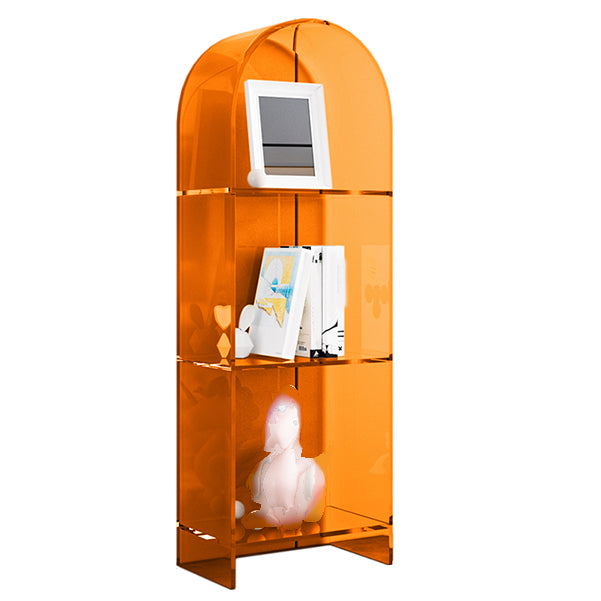 Glam Acrylic Bookshelf Standard Shelf Bookcase for Study Room 9.8" W