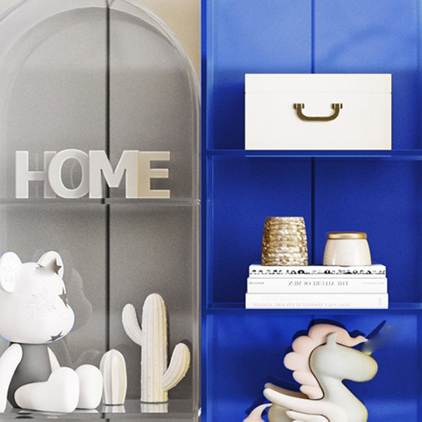 Glam Acrylic Bookshelf Standard Shelf Bookcase for Study Room 9.8" W