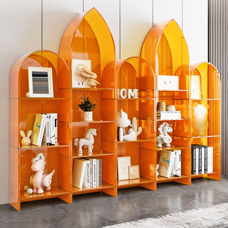 Glam Acrylic Bookshelf Standard Shelf Bookcase for Study Room 9.8" W