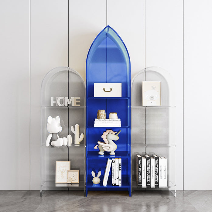 Glam Acrylic Bookshelf Standard Shelf Bookcase for Study Room 9.8" W