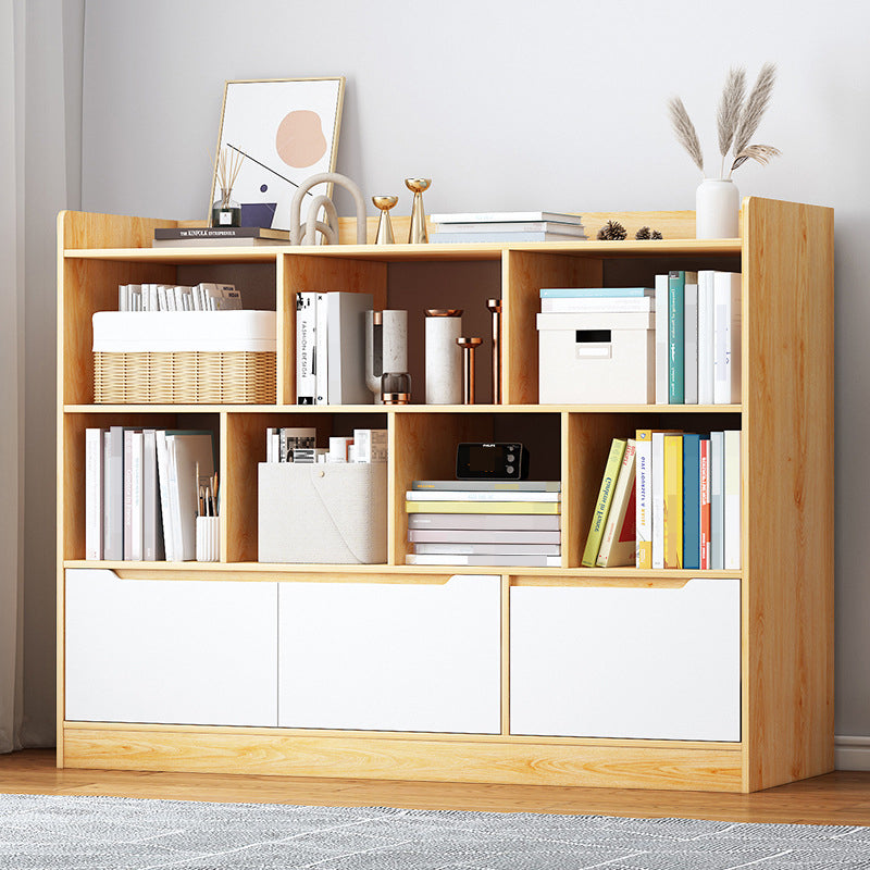 3-shelf Standard Bookcase Contemporary Wooden Shelf Bookcase