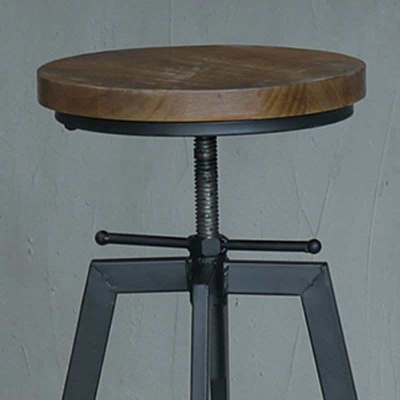 Modern Style Counter Stool Round Backless Bar Stool for Living Room