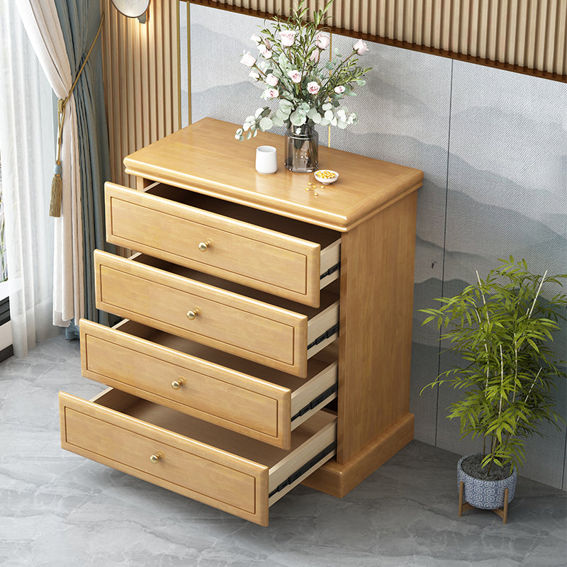 Modern Storage Chest Solid Wood Storage Chest Dresser with 4/5 Drawers