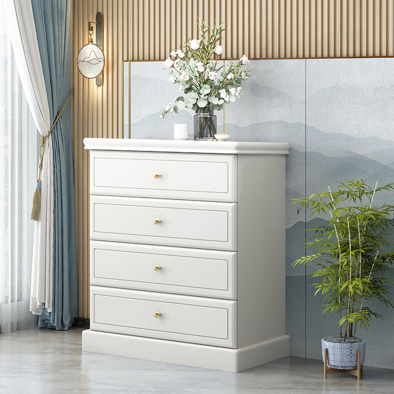 Modern Storage Chest Solid Wood Storage Chest Dresser with 4/5 Drawers