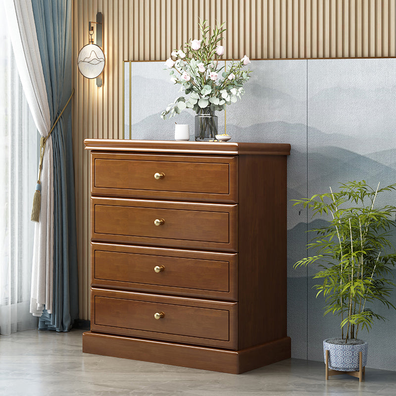 Modern Storage Chest Solid Wood Storage Chest Dresser with 4/5 Drawers