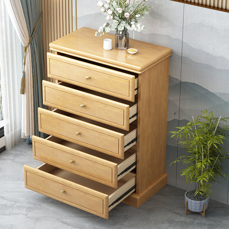 Modern Storage Chest Solid Wood Storage Chest Dresser with 4/5 Drawers