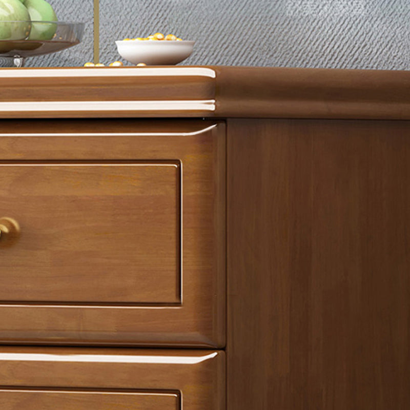 Modern Storage Chest Solid Wood Storage Chest Dresser with 4/5 Drawers