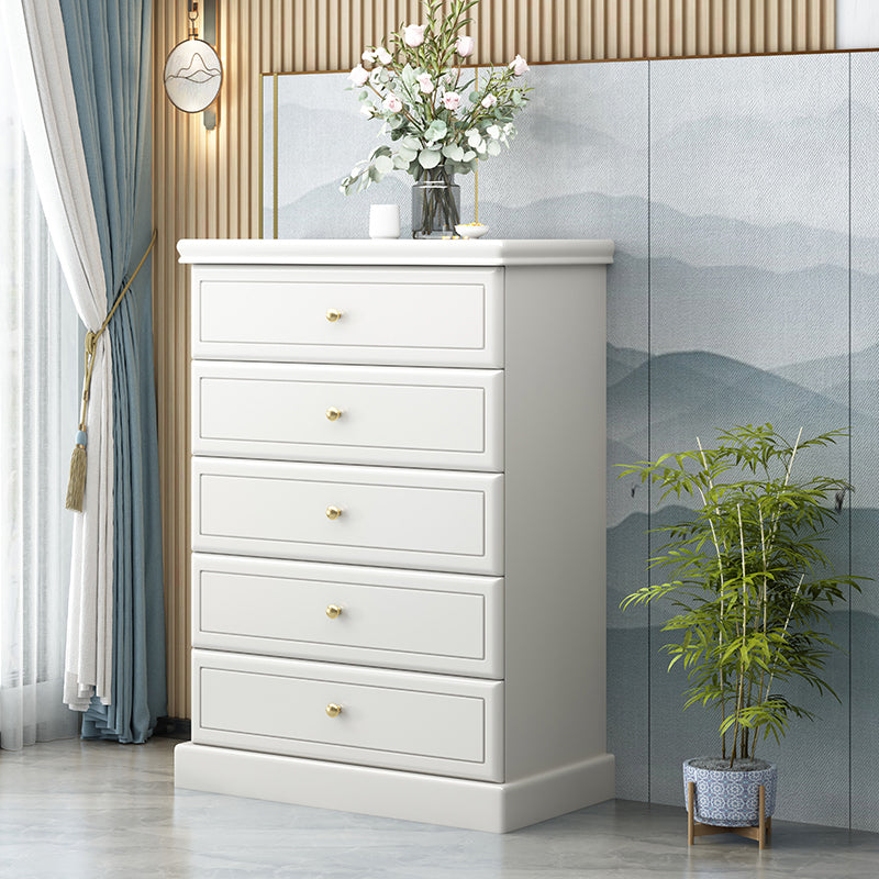 Modern Storage Chest Solid Wood Storage Chest Dresser with 4/5 Drawers
