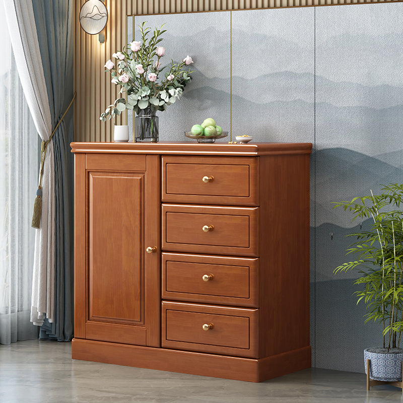 Modern Storage Chest Solid Wood Storage Chest Dresser with 4/5 Drawers