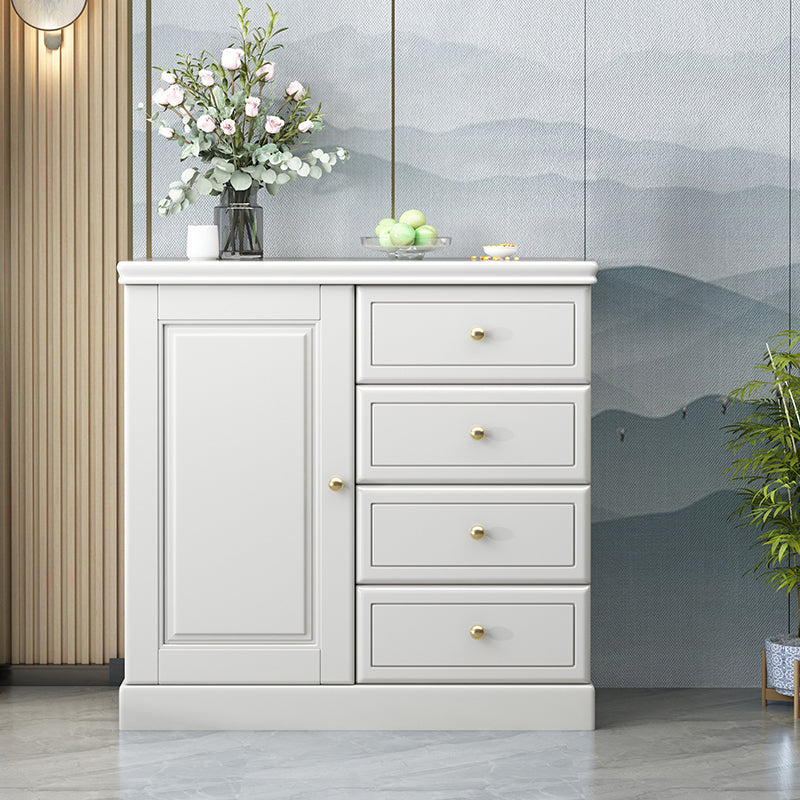 Modern Storage Chest Solid Wood Storage Chest Dresser with 4/5 Drawers