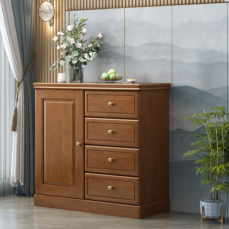 Modern Storage Chest Solid Wood Storage Chest Dresser with 4/5 Drawers