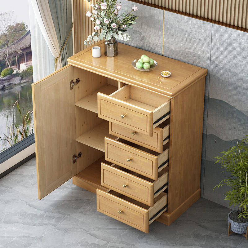 Modern Storage Chest Solid Wood Storage Chest Dresser with 4/5 Drawers