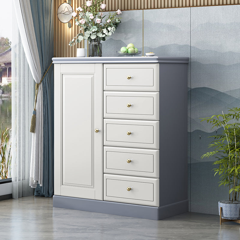 Modern Storage Chest Solid Wood Storage Chest Dresser with 4/5 Drawers