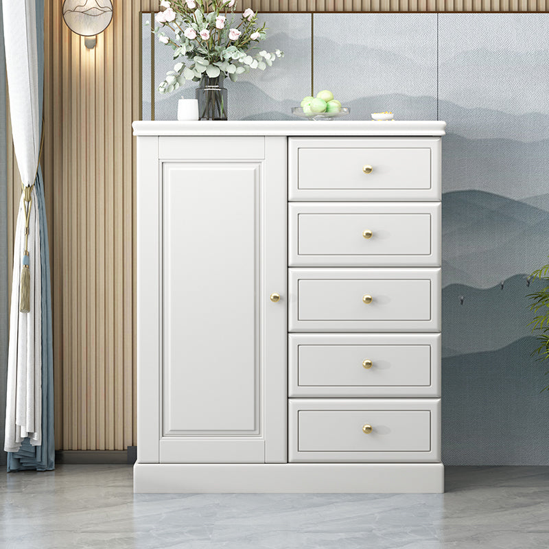 Modern Storage Chest Solid Wood Storage Chest Dresser with 4/5 Drawers