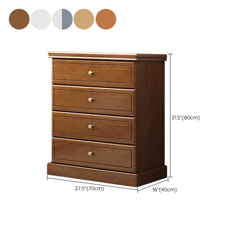 Modern Storage Chest Solid Wood Storage Chest Dresser with 4/5 Drawers