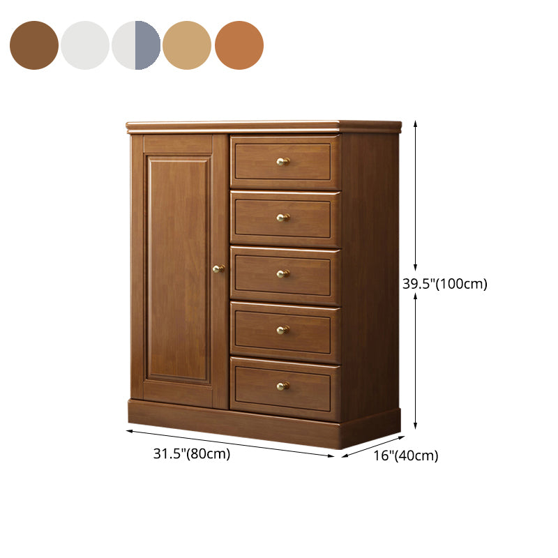Modern Storage Chest Solid Wood Storage Chest Dresser with 4/5 Drawers