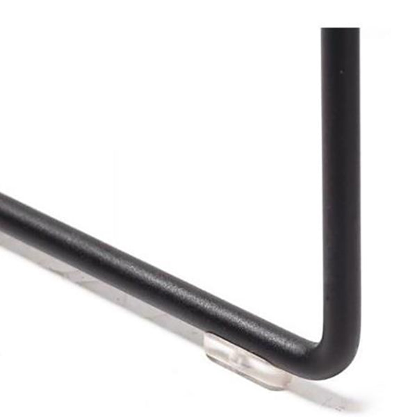 Modern Backrest Armless Counter Stool Upholstered Bar Stool with Metal Base