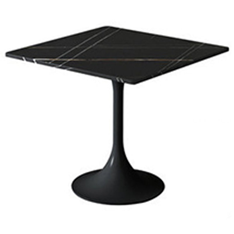 Modern Sintered Stone Dining Table Round Dining Room Table for Kitchen