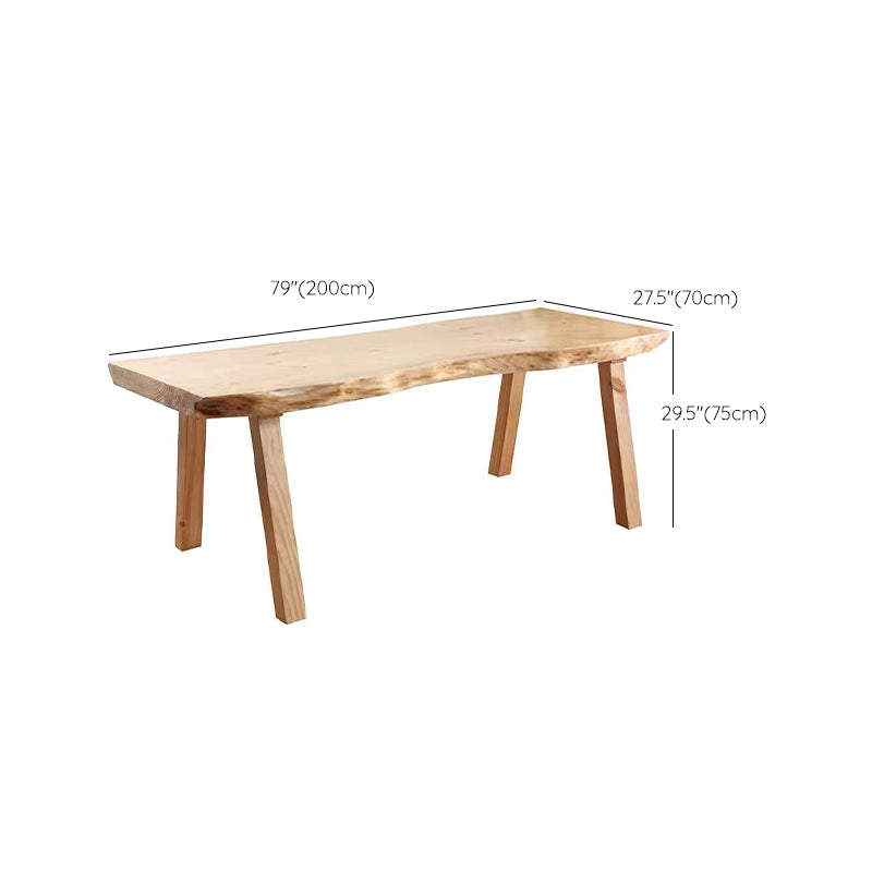 Rectangle 4 Legs Dining Table Modern Style Wood Table for Kitchen
