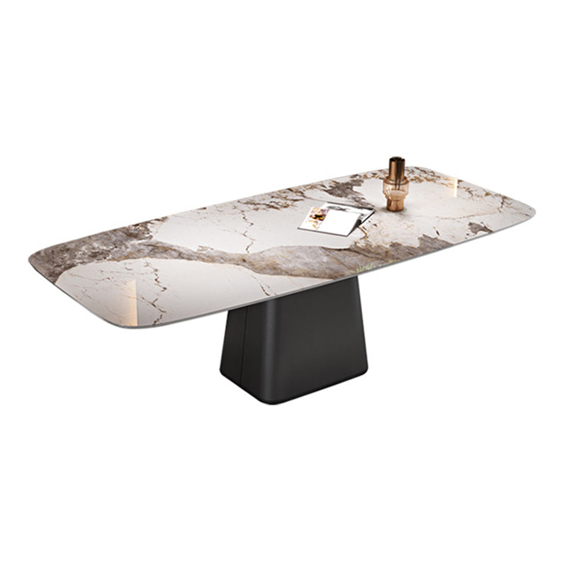 Modern Dining Rectangle Table Dining Stone Table for Home Use
