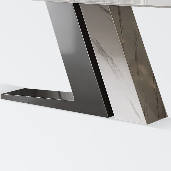 Glam Dining Rectangle Table Dining Sintered Stone Table for Home Use