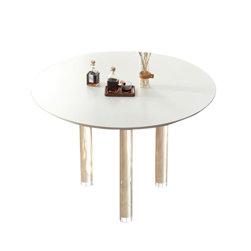Modern Style Round Furniture Kitchen Dining Table with 3 Legs
